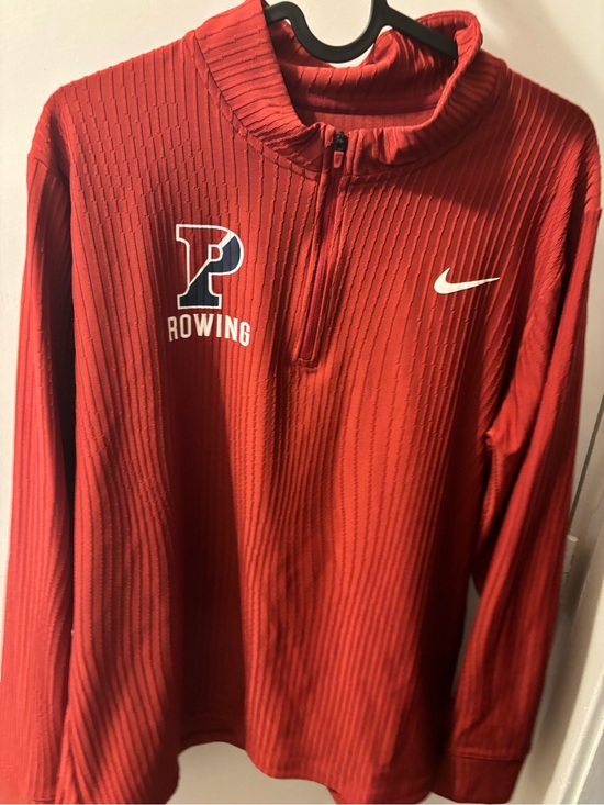 Nike Other - Nike Red Quarter-Zip Rowing Pullover